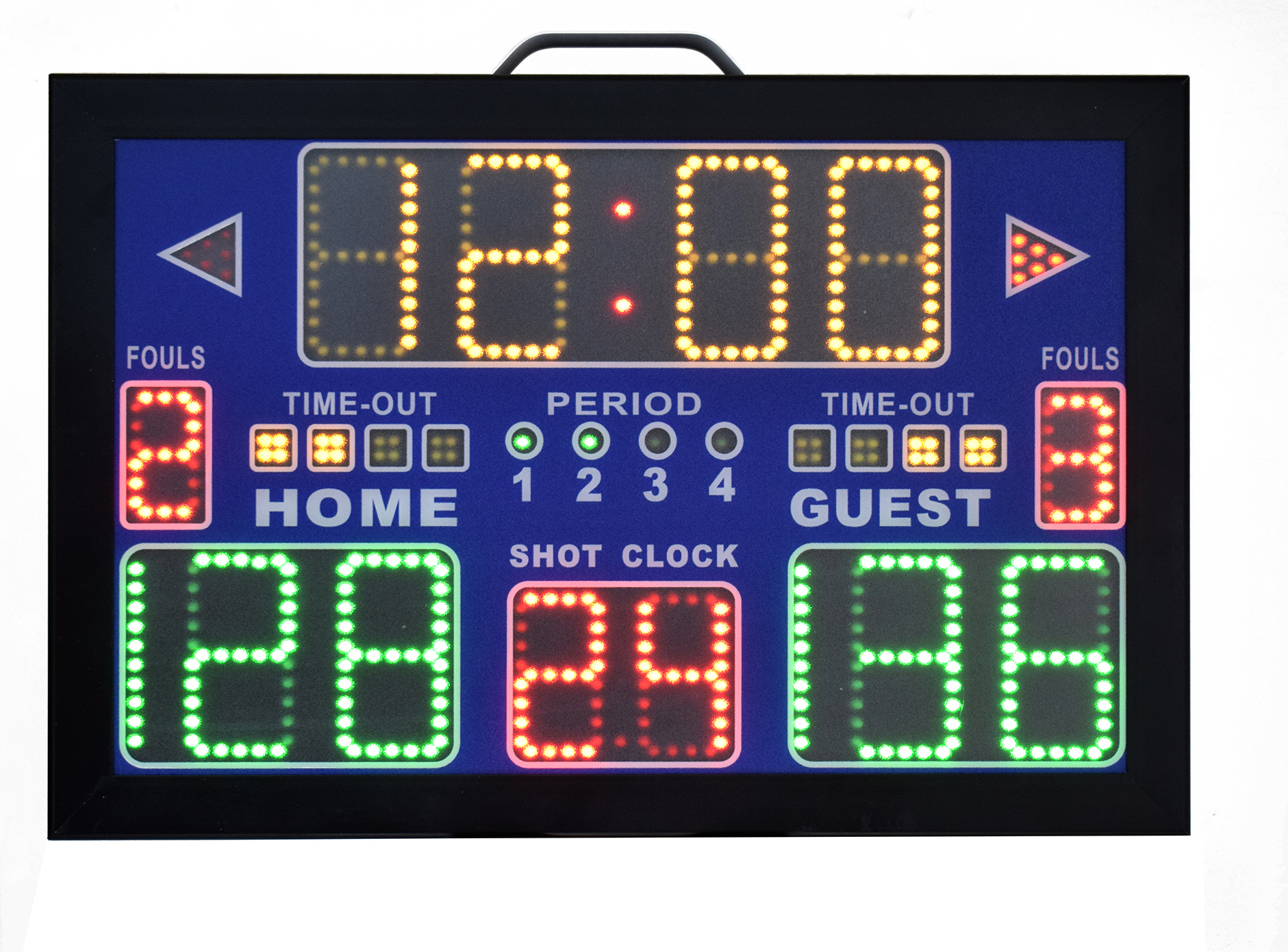 便携式电子记分牌（带24秒、暂停、犯规）